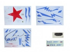 Freewing MiG-29 Red Star Twin 80mm EDF Jet Decal Set
